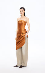 Dress / JNBY Silk Strapless Maxi Dress