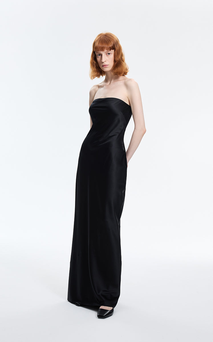 Dress / JNBY Silk Strapless Maxi Dress