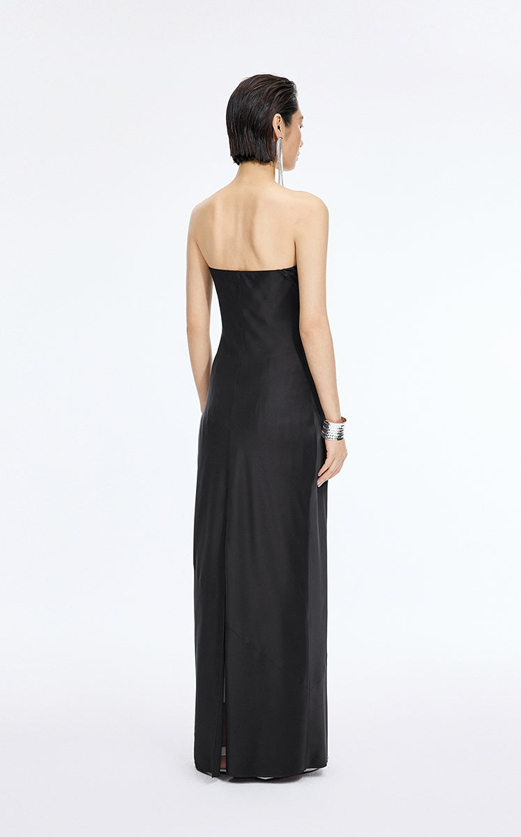 Dress / JNBY Silk Strapless Maxi Dress
