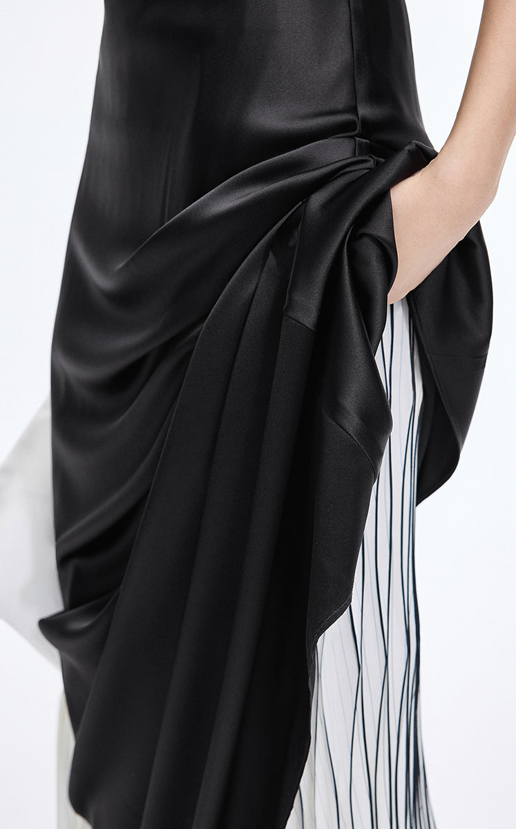 Dress / JNBY Silk Strapless Maxi Dress