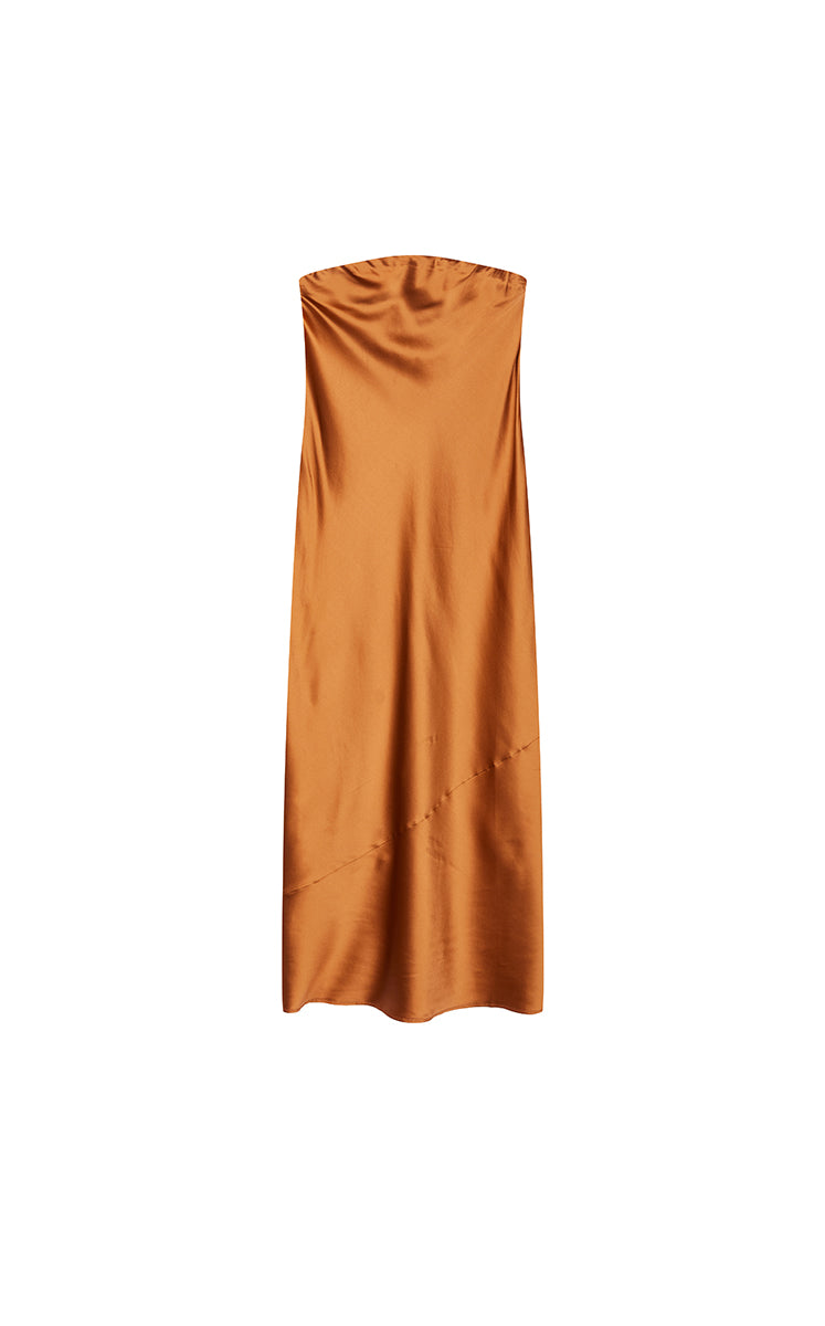 Dress / JNBY Silk Strapless Maxi Dress