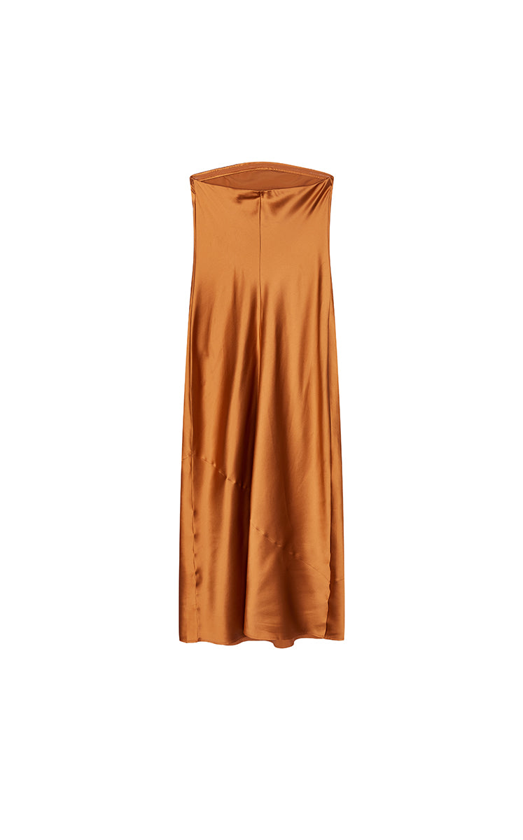 Dress / JNBY Silk Strapless Maxi Dress