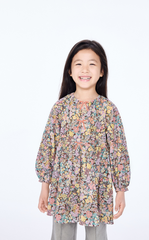 Dress / jnby by JNBY Floral Cotton A-Line Bow Dress