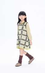 Dress / jnby by JNBY Plaid A-Line Knit Dress