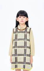 Dress / jnby by JNBY Plaid A-Line Knit Dress