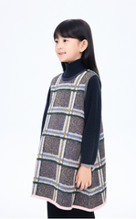 Dress / jnby by JNBY Plaid A-Line Knit Dress
