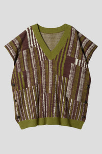 Vest / JNBYHOME V-Neck Short Sleeve Vest (100% Cotton)
