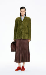 Jacket / JNBY Classic Notched Lapel Leather Blazer