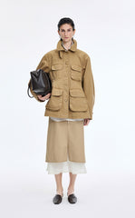 Jacket / JNBY Loose-Fit Cotton Blend Twill Jacket