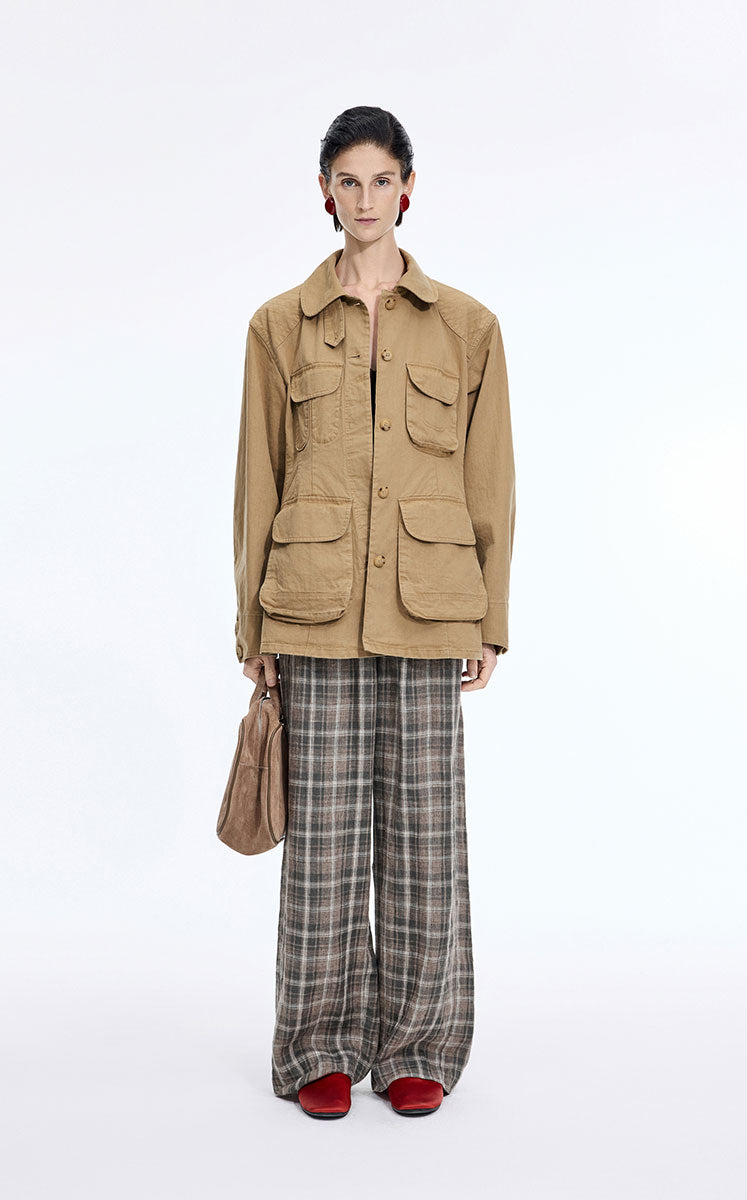 Jacket / JNBY Loose-Fit Cotton Blend Twill Jacket