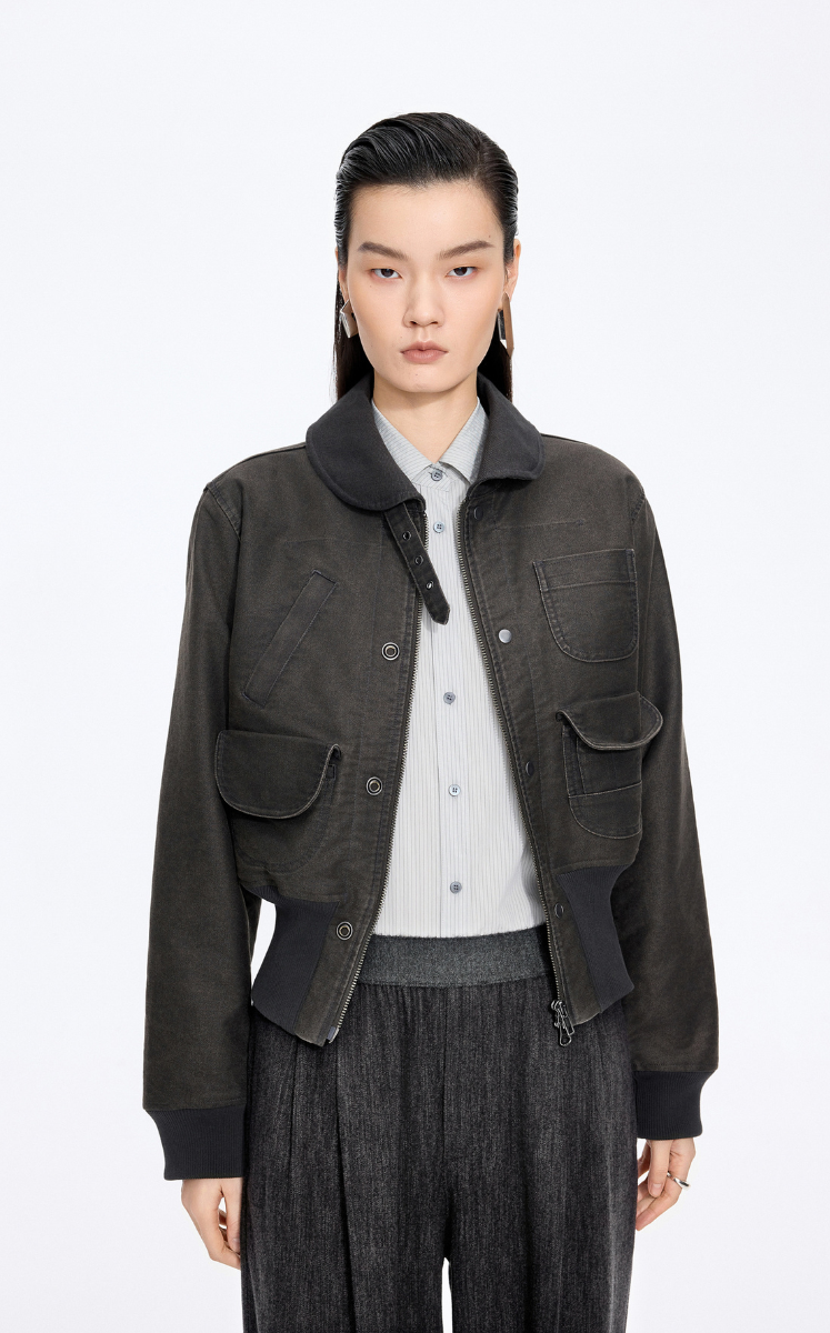 Jacket / JNBY Oversize Turn-down collar Jacket
