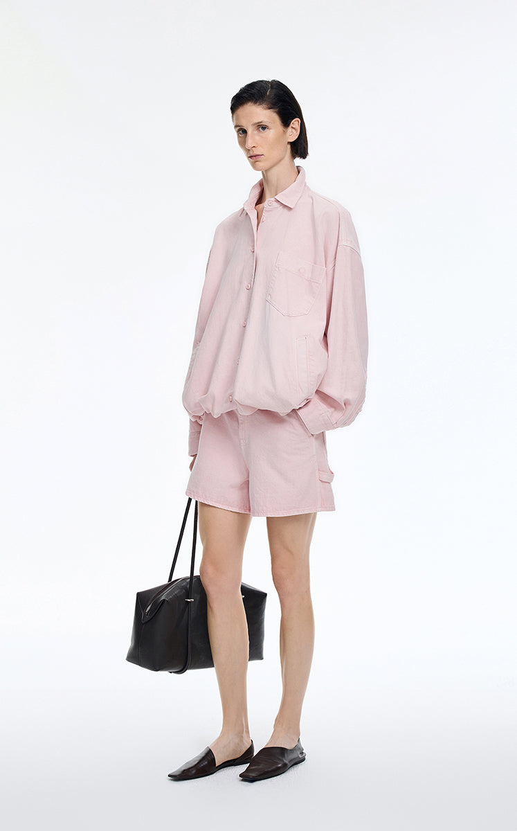 Jacket / JNBY Oversized Cotton-Linen Denim Jacket