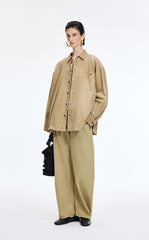 Jacket / JNBY Oversized Cotton-Linen Denim Jacket