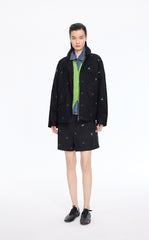 Jacket / JNBY Oversized Embroidered Drawstring Jacket