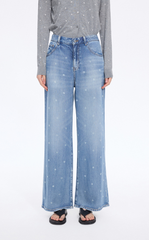 Jeans / JNBY Polka Dot Lyocell Flared Jeans