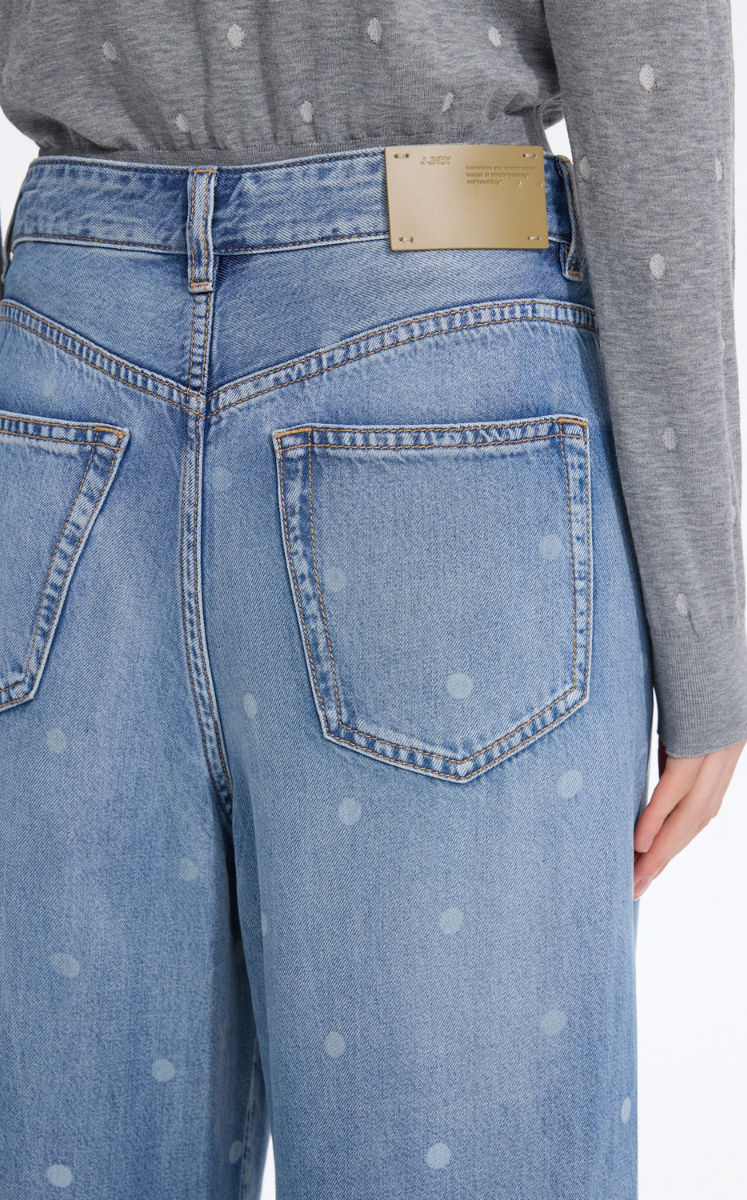 Jeans / JNBY Polka Dot Lyocell Flared Jeans