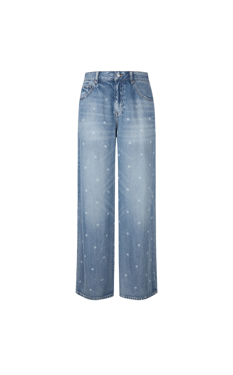 Jeans / JNBY Polka Dot Lyocell Flared Jeans