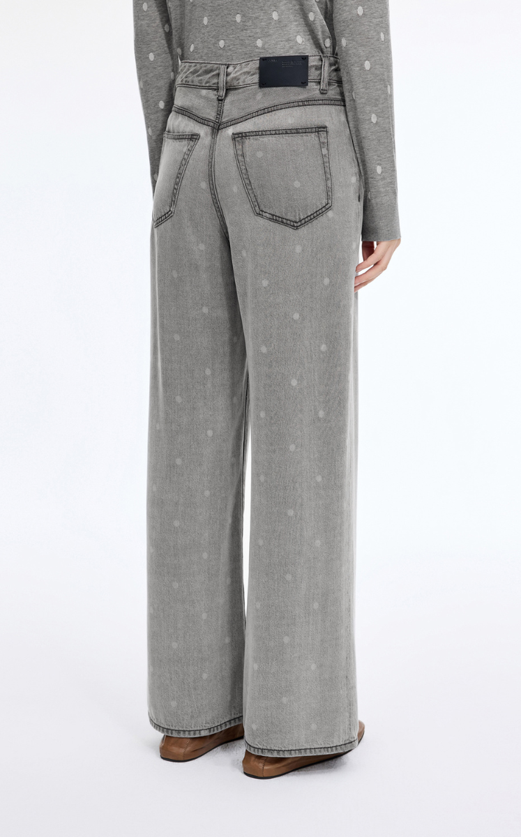 Jeans / JNBY Polka Dot Lyocell Flared Jeans