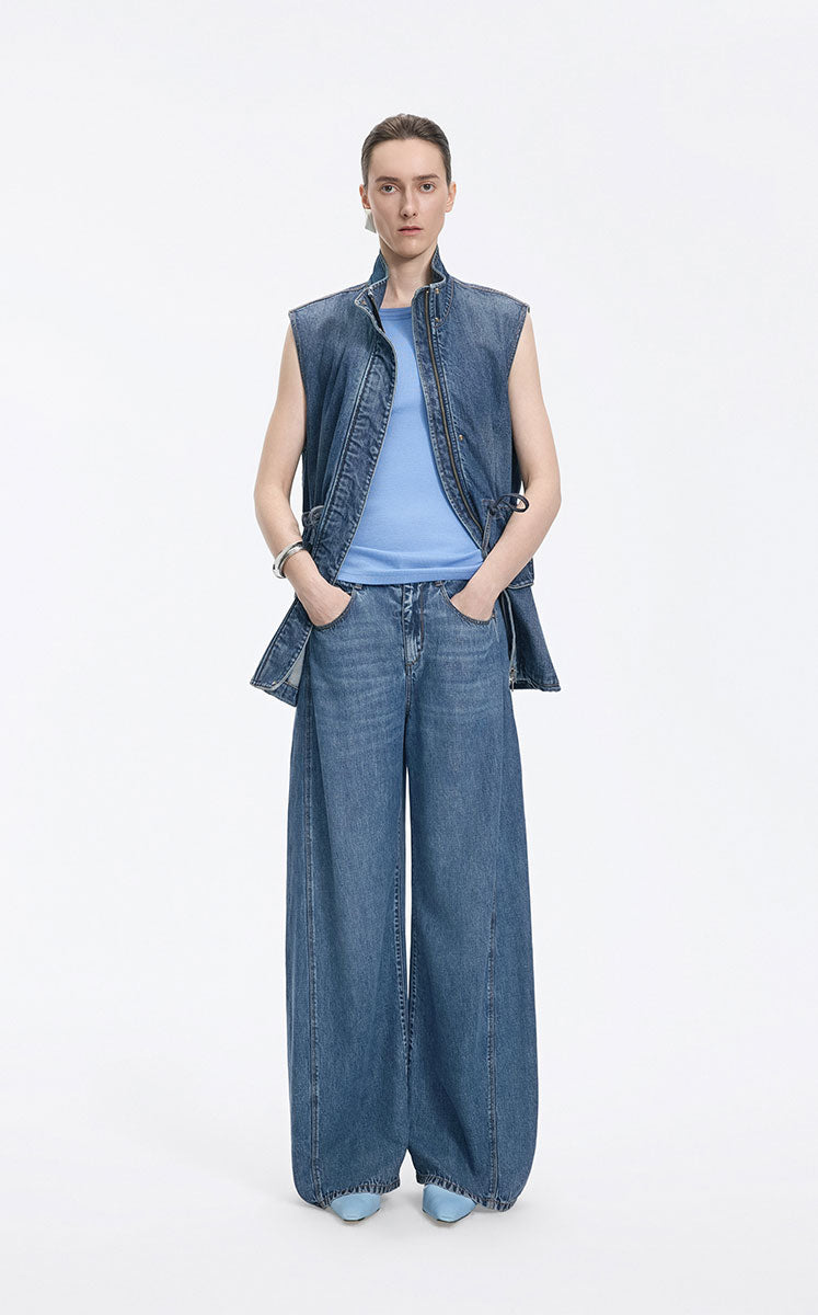Jeans / JNBY Lyocell Banana Cut Wide Leg Jeans