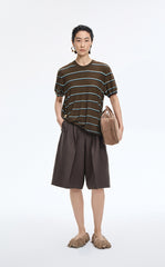 Knit / JNBY Striped Asymmetric Pullover Knit