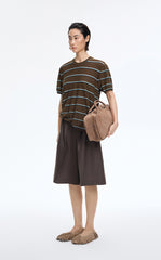 Knit / JNBY Striped Asymmetric Pullover Knit
