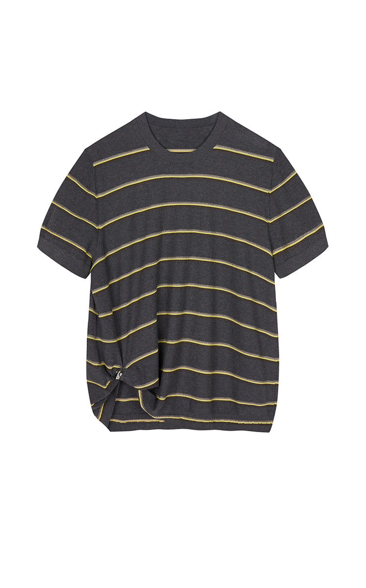 Knit / JNBY Striped Asymmetric Pullover Knit