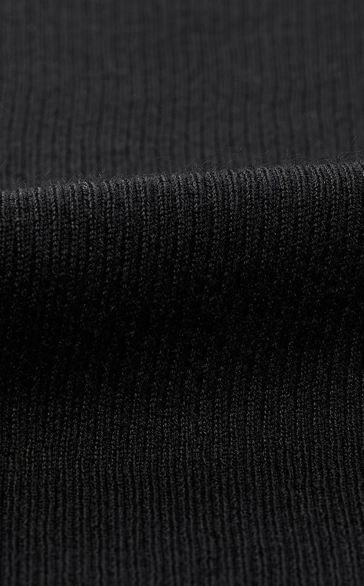 Knit Top / JNBY Silk Wool Cashmere Fitted Short Sleeve Sweater