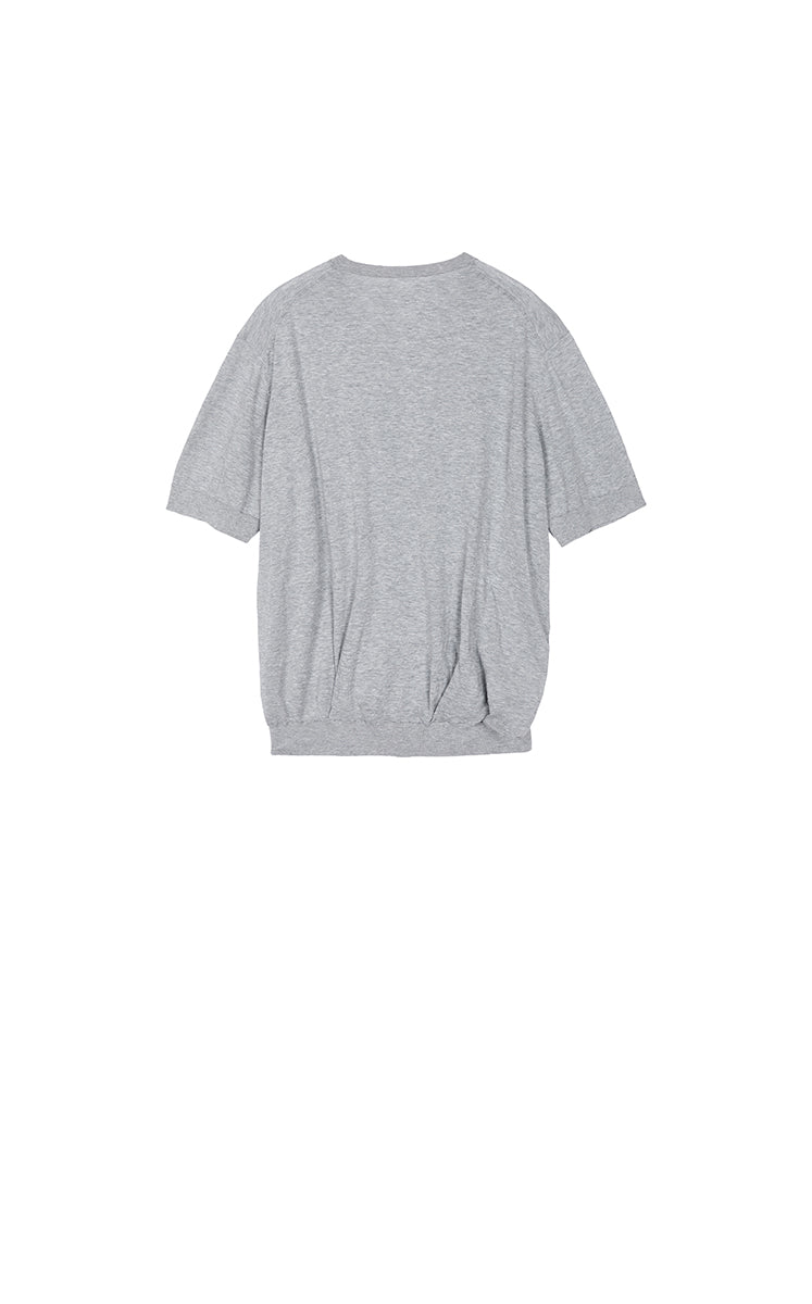 Knitwear / JNBY Cotton V-Neck Short Sleeve Knit Top