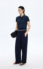 Knitwear / JNBY Floral Jacquard Cropped Knit Top
