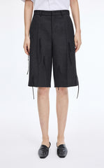 Pants / JNBY  A-Line Wool Fringe Cropped Pants
