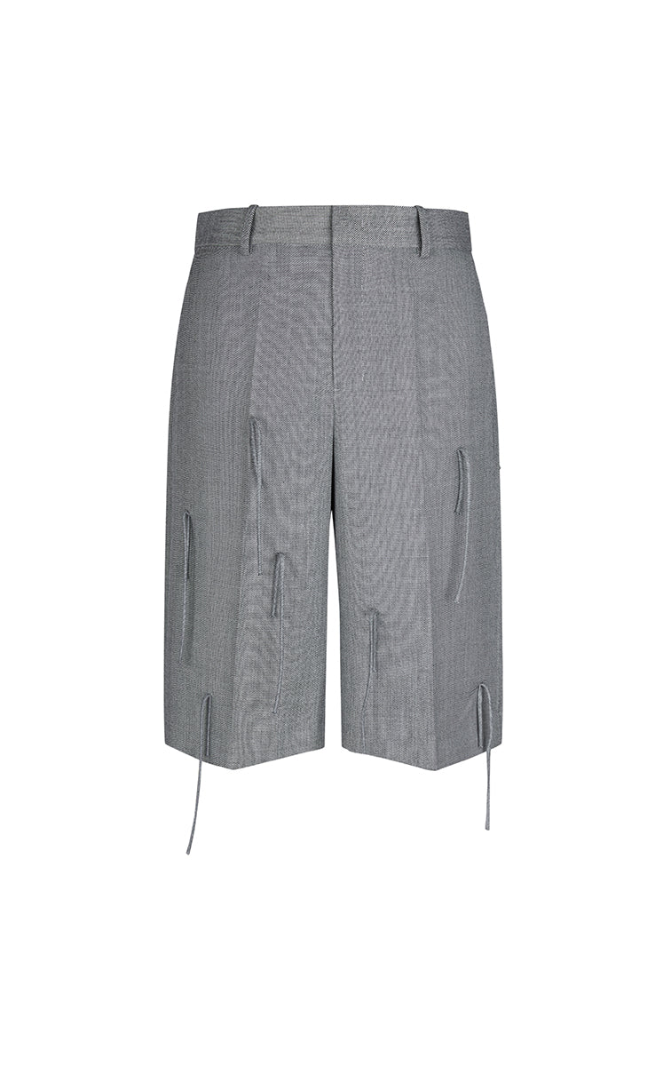 Pants / JNBY  A-Line Wool Fringe Cropped Pants