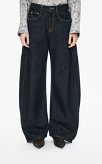 Pants / JNBY Banana-Leg Cuffed Extra-Long Jeans