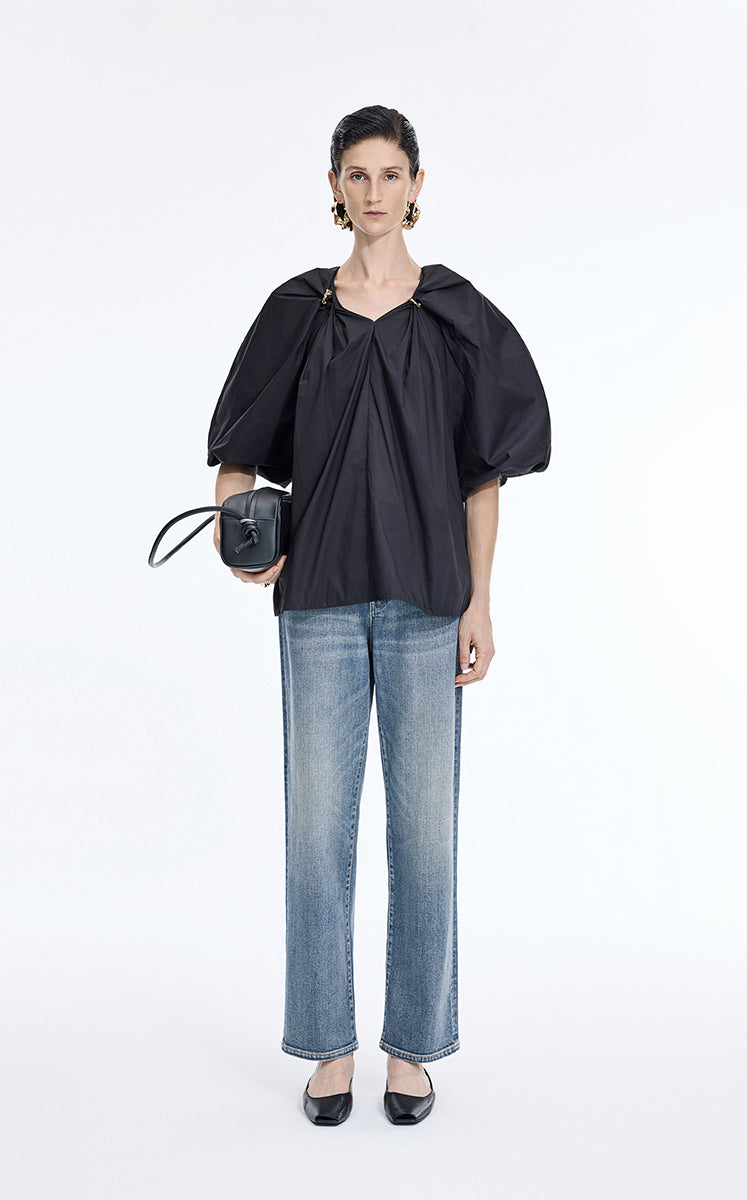 Pants / JNBY Classic Straight-Leg Denim Jeans