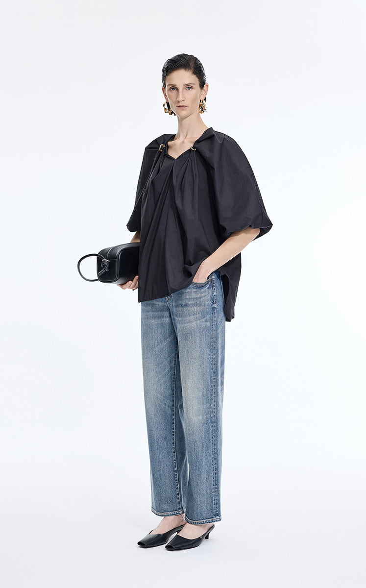 Pants / JNBY Classic Straight-Leg Denim Jeans