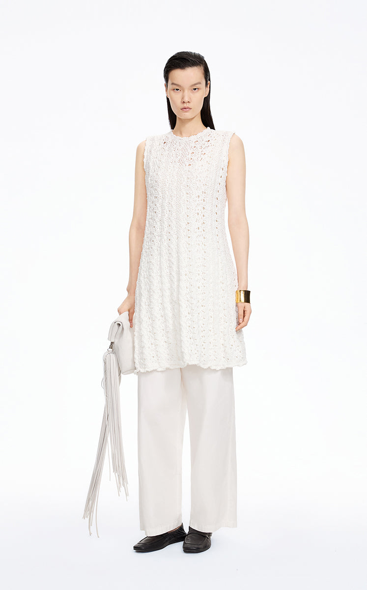 Pants / JNBY Cotton Poplin Drawstring Wide-Leg Pants