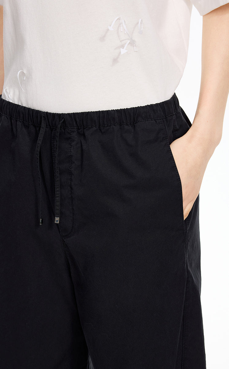 Pants / JNBY Cotton Poplin Drawstring Wide-Leg Pants