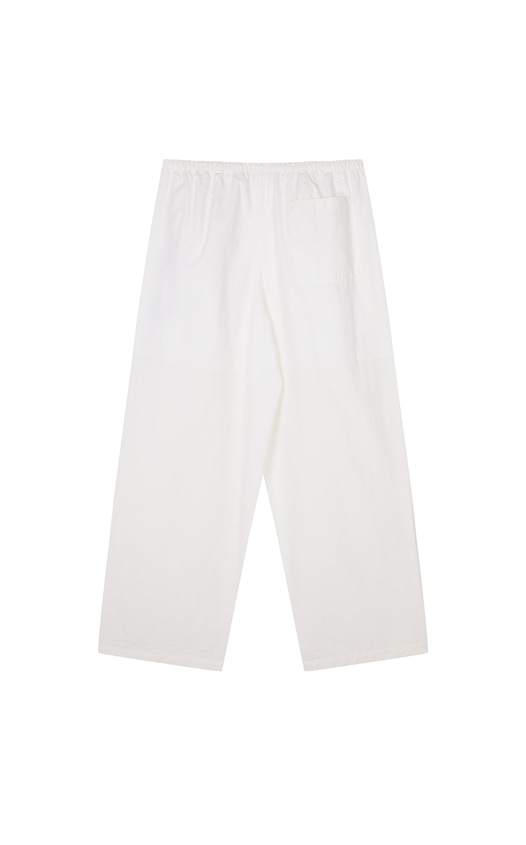 Pants / JNBY Cotton Poplin Drawstring Wide-Leg Pants