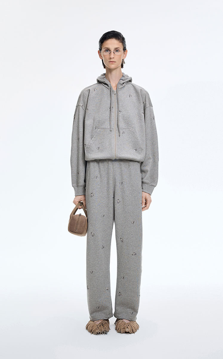 Pants / JNBY Cotton Watercolor Floral Drawstring Pants