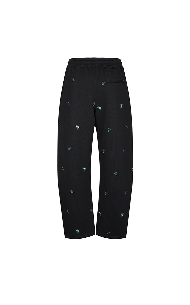 Pants / JNBY Cotton Watercolor Floral Drawstring Pants