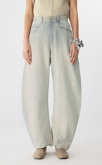 Pants / JNBY Cuffed Banana Fit Ultra-Long Denim Trousers