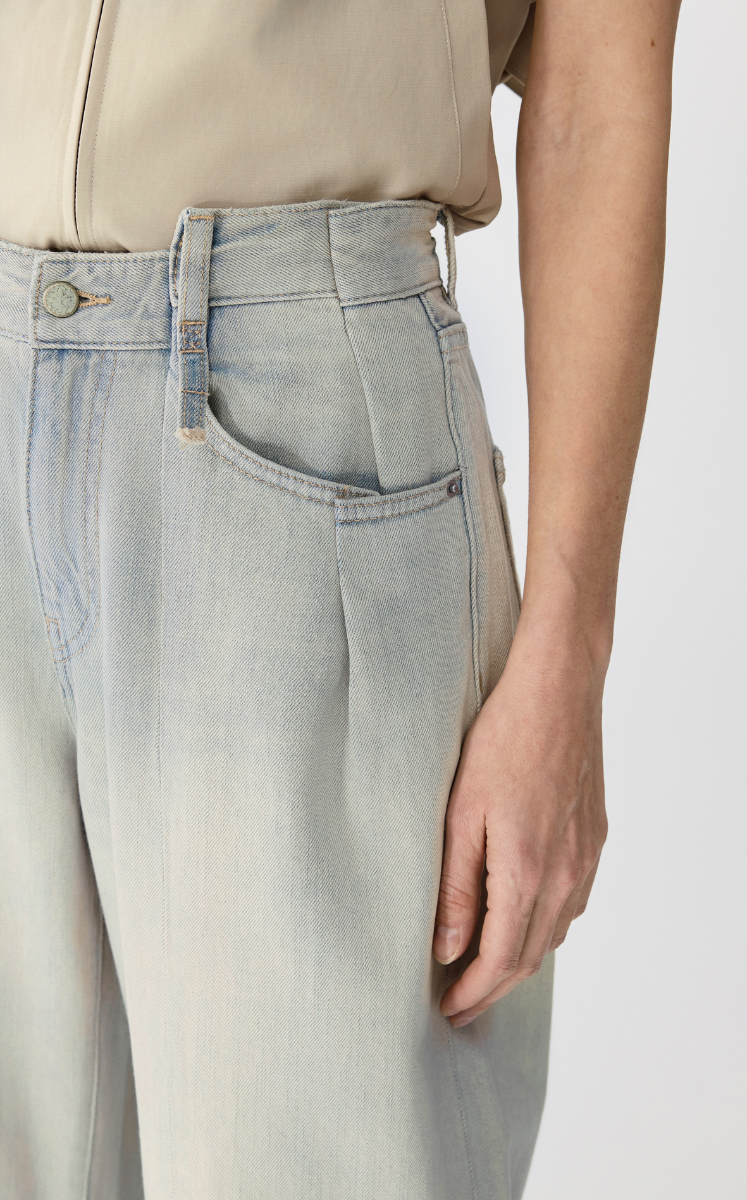 Pants / JNBY Cuffed Banana Fit Ultra-Long Denim Trousers