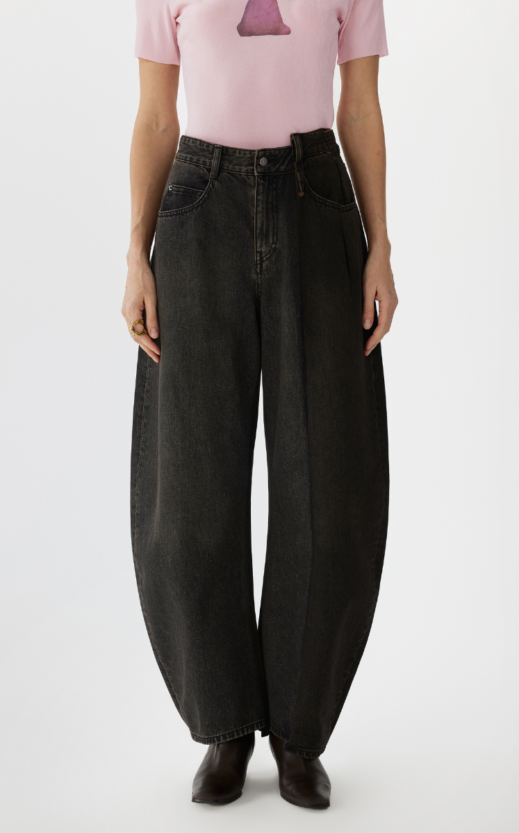 Pants / JNBY Cuffed Banana Fit Ultra-Long Denim Trousers