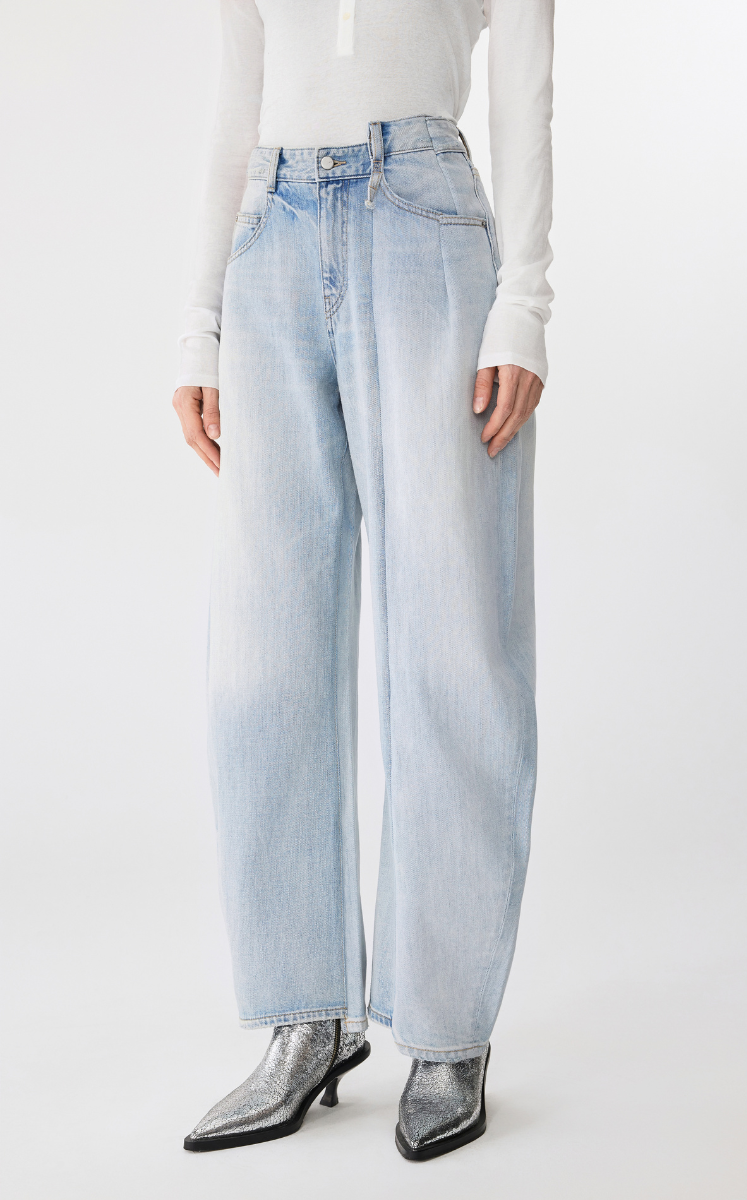 Pants / JNBY Cuffed Banana Fit Ultra-Long Denim Trousers