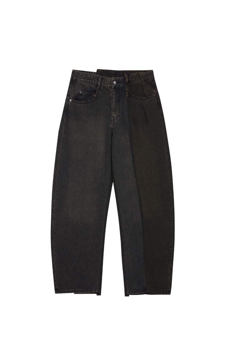 Pants / JNBY Cuffed Banana Fit Ultra-Long Denim Trousers