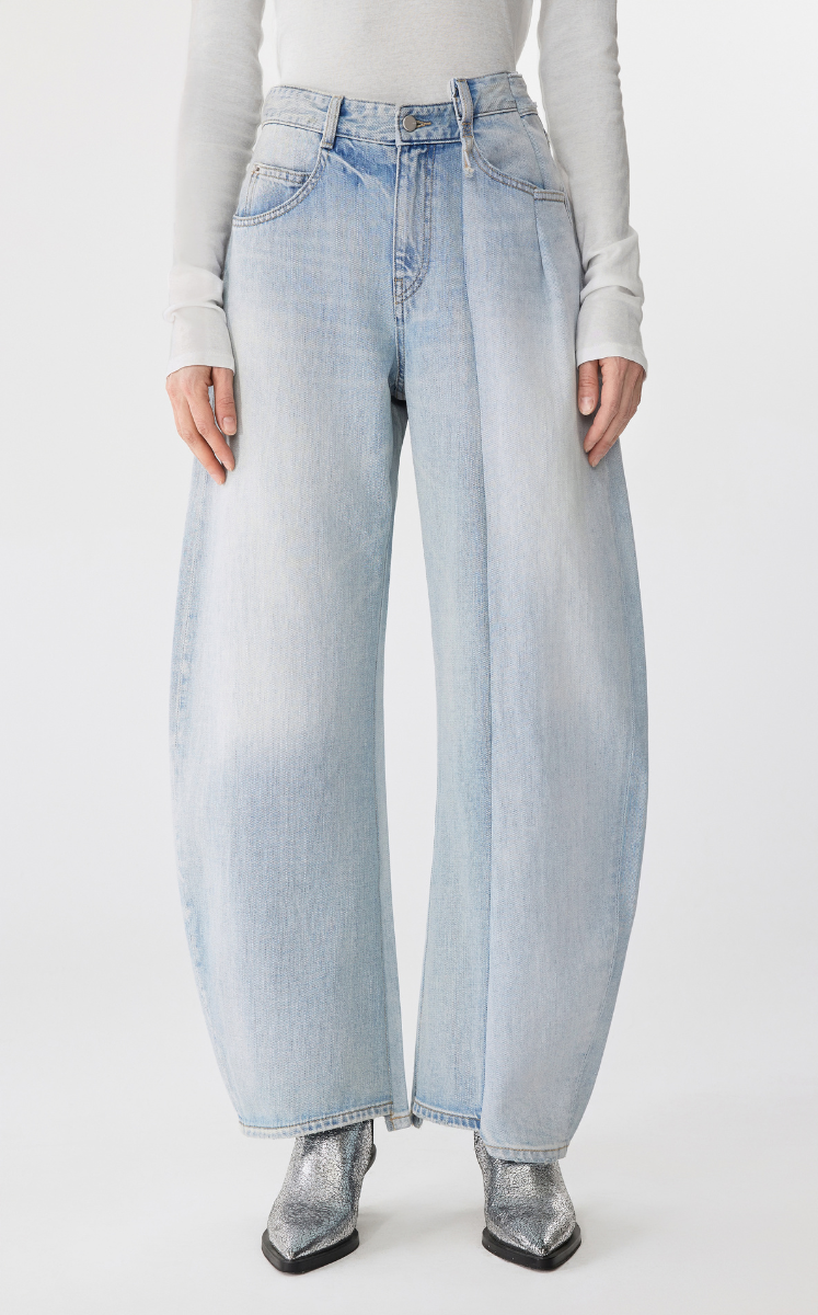 Pants / JNBY Cuffed Banana Fit Ultra-Long Denim Trousers