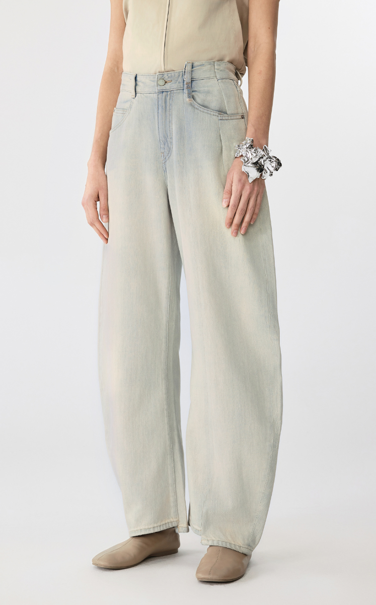 Pants / JNBY Cuffed Banana Fit Ultra-Long Denim Trousers