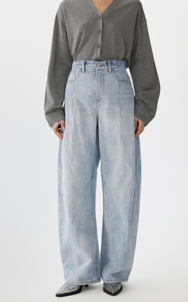 Pants / JNBY Cuffed Denim Ultra Long Pants