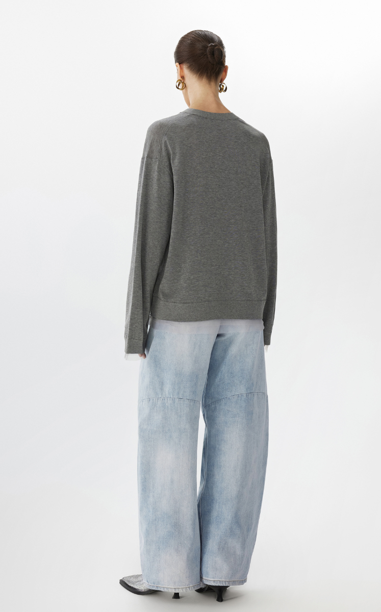 Pants / JNBY Cuffed Denim Ultra Long Pants