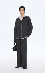 Pants / JNBY Cupro Straight-Leg Extra-Long Pants