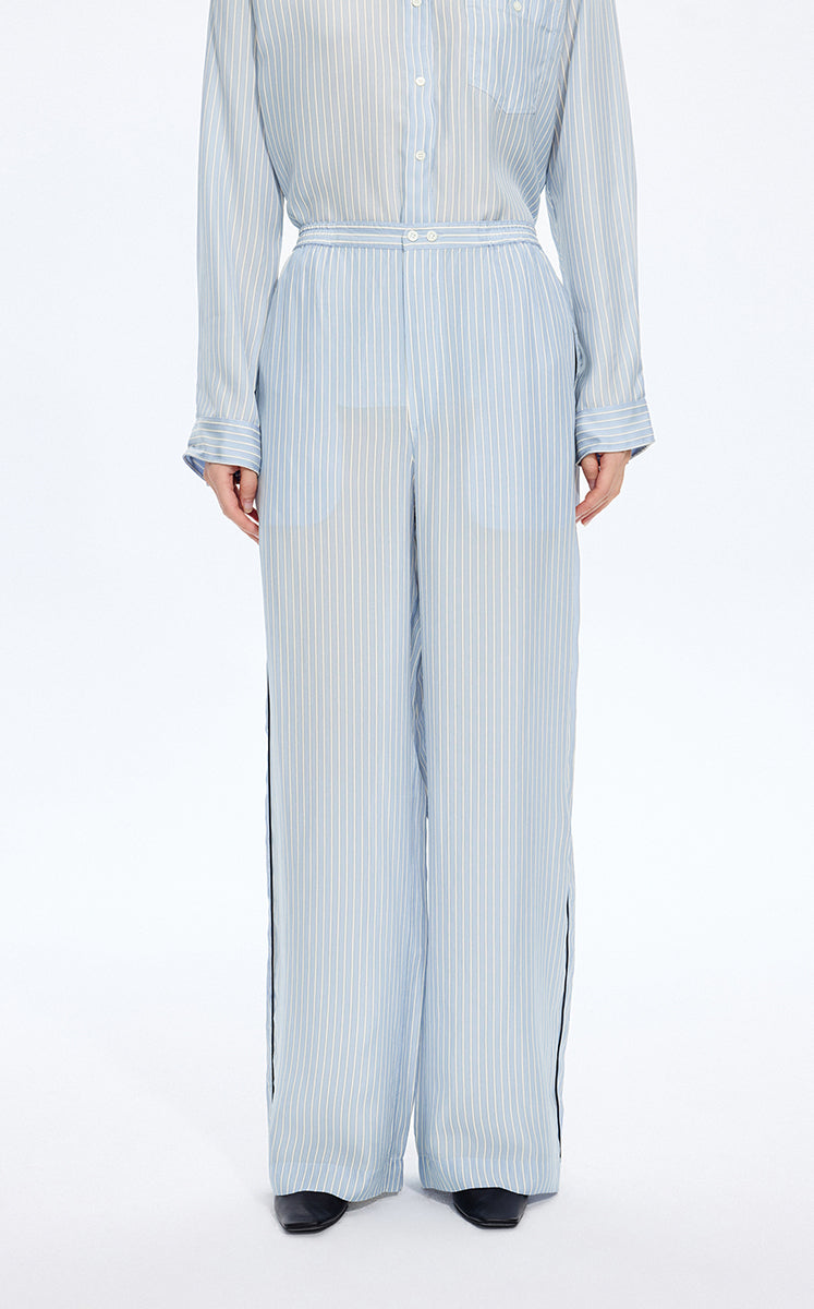 Pants / JNBY Cupro Straight-Leg Extra-Long Pants